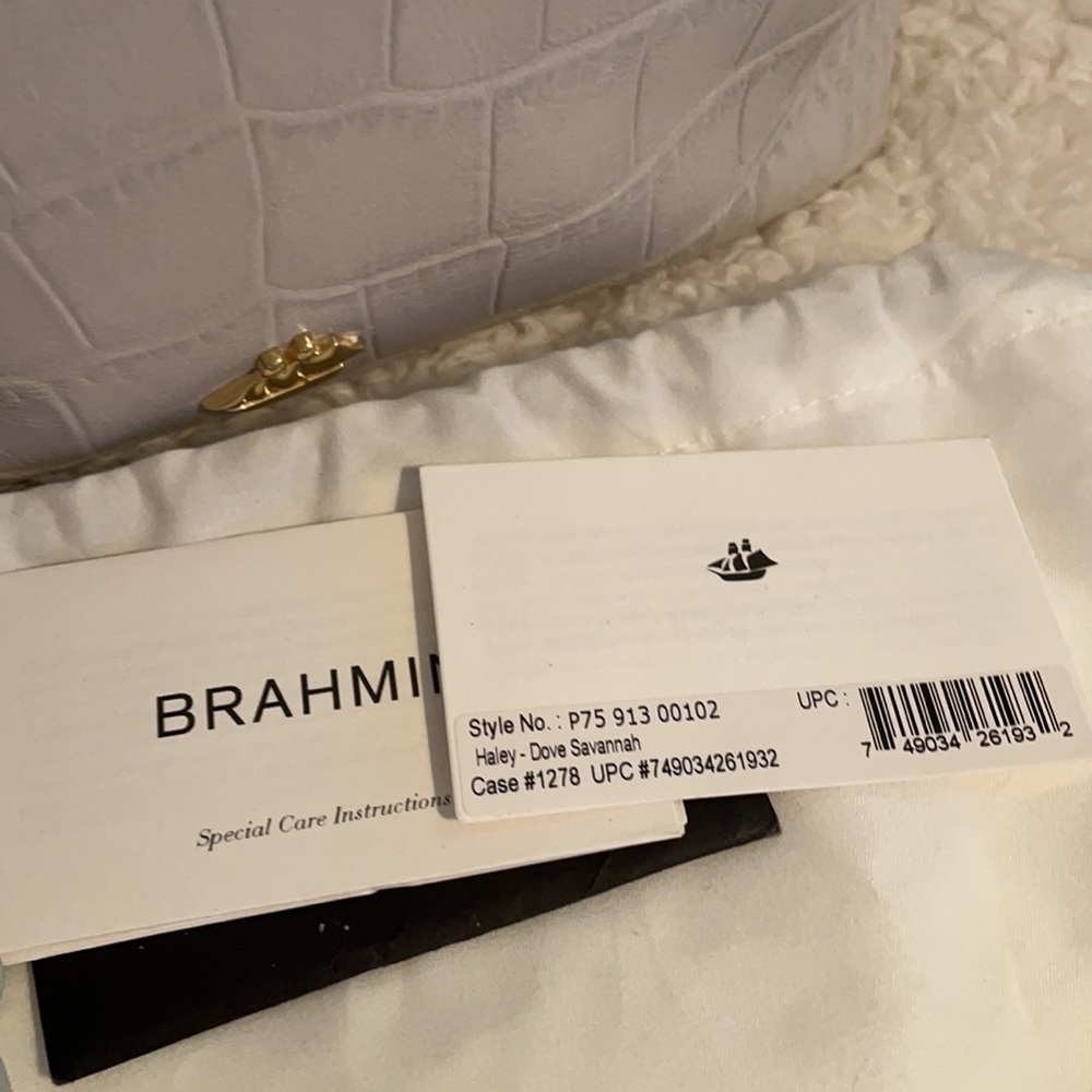 Brahmin Haley Dove Savannah crossbody bag - Picture 8 of 14